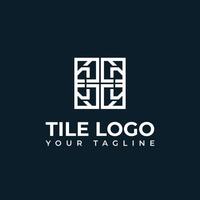 Simple Ceramics Tile Geometric logo design vector