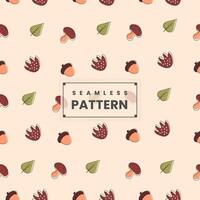 Floral seamless pattern design.Floral pattern design in peach tones vector