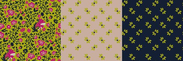 Paisley set of pattern collection vector