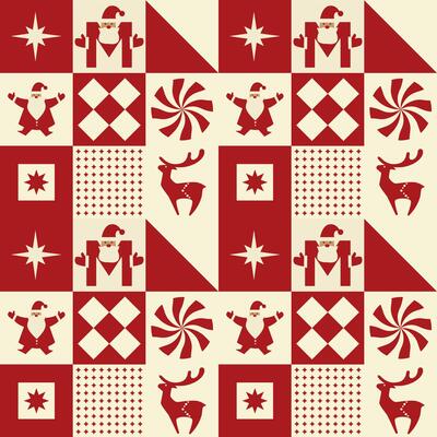Christmas and new year holiday seamless pattern