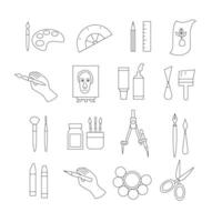 ART ICON SET BUNDLE vector