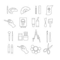 ART ICON SET BUNDLE vector