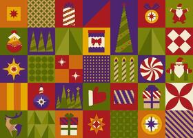 Xmas and new year seamless pattern print decor vector