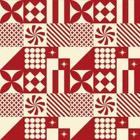 Decorative new year and xmas design pattern print vector