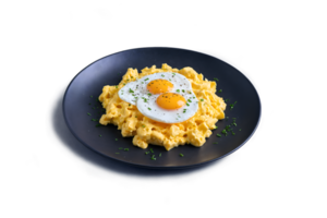 AI generated Scrambled Eggs on a transparent background png