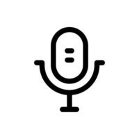 Simple Podcast line icon vector