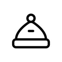 Simple Beanie line icon vector