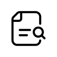 Simple Search Data line icon vector