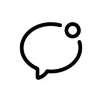 Simple New Chat line icon vector