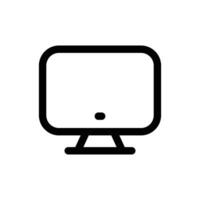 computadora icono en de moda contorno estilo aislado en blanco antecedentes. computadora silueta símbolo para tu sitio web diseño, logo, aplicación, ui vector ilustración, eps10.