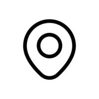 Location icon in trendy outline style isolated on white background. Location silhouette symbol for your website design, logo, app, UI. Vector illustration, EPS10.