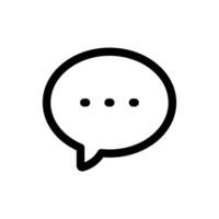 Simple Chat line icon vector