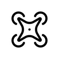Drone icon in trendy outline style isolated on white background. Drone silhouette symbol for your website design, logo, app, UI. Vector illustration, EPS10.