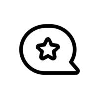 Simple Review line icon vector