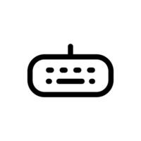 Keyboard icon in trendy outline style isolated on white background. Keyboard silhouette symbol for your website design, logo, app, UI. Vector illustration, EPS10.