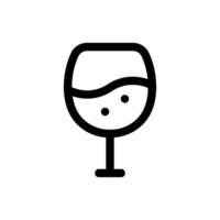 Simple Wine line icon vector