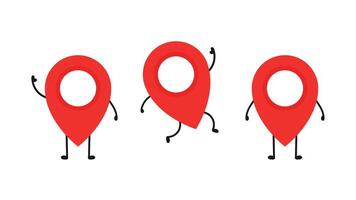 Location character design. Location symbol vector. vector