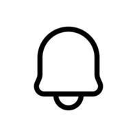 Notification icon in trendy outline style isolated on white background. Notification silhouette symbol for your website design, logo, app, UI. Vector illustration, EPS10.