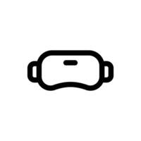 Vr icon in trendy outline style isolated on white background. Vr silhouette symbol for your website design, logo, app, UI. Vector illustration, EPS10.