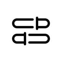Simple Statistics line icon vector