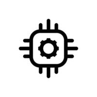 Ai icon in trendy outline style isolated on white background. Ai silhouette symbol for your website design, logo, app, UI. Vector illustration, EPS10.