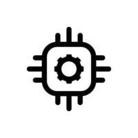 ai icono en de moda contorno estilo aislado en blanco antecedentes. ai silueta símbolo para tu sitio web diseño, logo, aplicación, ui vector ilustración, eps10.