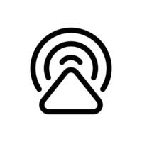 Radar icono en de moda contorno estilo aislado en blanco antecedentes. Radar silueta símbolo para tu sitio web diseño, logo, aplicación, ui vector ilustración, eps10.