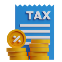 Finance tax 3d graphic illustration png