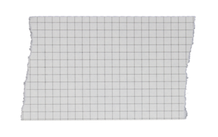 blank squared paper sheets or notepad pages on transparent background png file