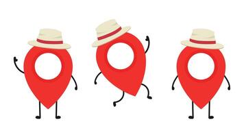 Location character design. Location symbol vector. vector