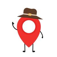 Location character design. Location symbol vector. vector