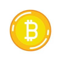 Coin character design. Bitcoin vector. vector