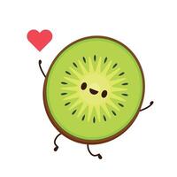 Kiwi character design. Kiwi on white background. Kiwi vector. vector