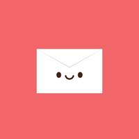 Letter vector. Love letter cartoon vector. Love letter character design. vector