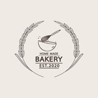 Bakery logo design. Bakery sign vector. Whisk logo design. vector