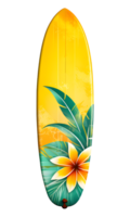 AI generated Surfboard Isolated on Transparent Background png