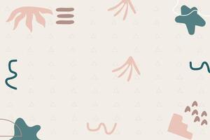 Minimal doodle social story highlight cute vector background template