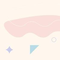 Flat geometric shape minimal cute vector background template