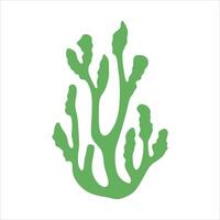 Algae plant abstract vector element