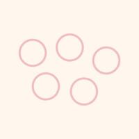 Flat geometric shape minimal cute vector element