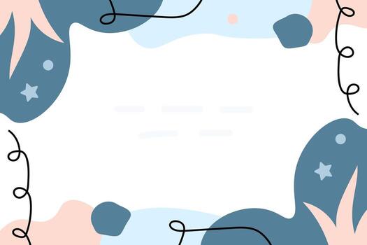 Flat handrawn minimal cute vector element background template