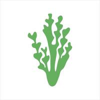 Algae plant abstract vector element