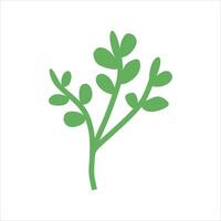 Algae plant abstract vector element