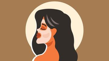 mujer haciendo piel cuidado y cara cuidado vector ilustración