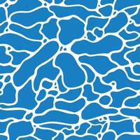 Abstract blue water pool texture. Vector seamless pattern