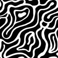 Seamless black and white illustration with a labyrinthine design vector