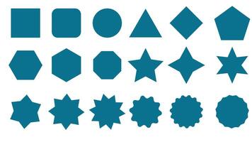 Design various shapes vector icons, shape icon vector