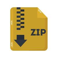 Zip file icon clipart avatar isolated vector illustration