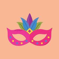 mardi gras icono clipart avatar aislado vector ilustración