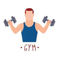 Gym avatar icon clipart isolated vector illustration